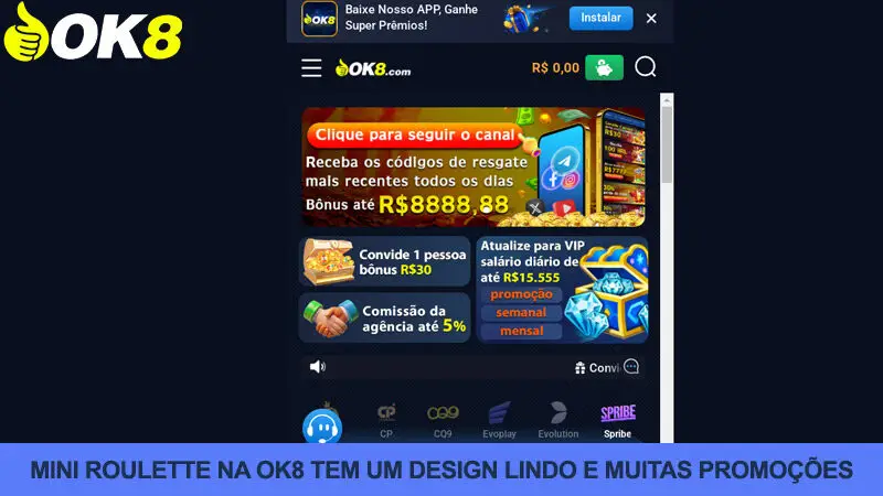 Muitas vantagens ao jogar no Ok8