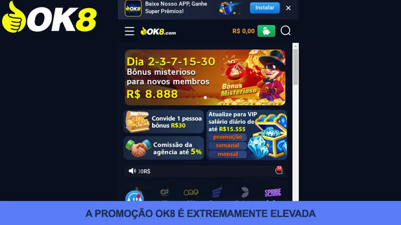 O serviço e as promoções da Ok8 são muito bons